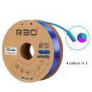 R3D PLA-Silk RoseRed/Green/Blue Filament 1.75mm 1kg