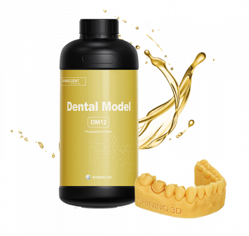 Shining 3D Resin Dental model chrome yellow DM12