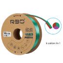 Filament Tricolore R3D PLA-Silk Vert/Violet/Cuivre 1.75mm 1kg