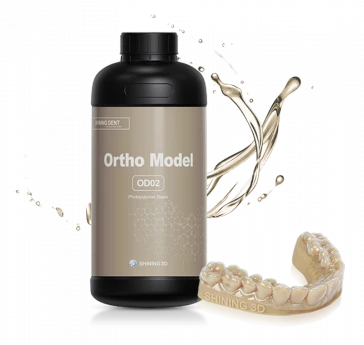 Résine Shining 3D Modèle d'orthodontie marron OD02
